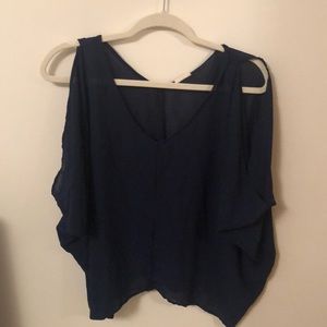 Navy blue blouse